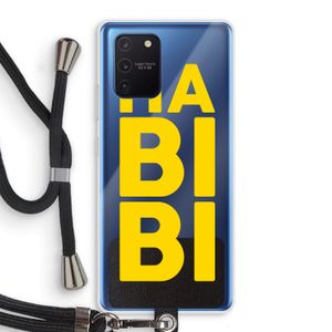 Habibi Majorelle : Samsung Galaxy Note 10 Lite Transparant Hoesje met koord