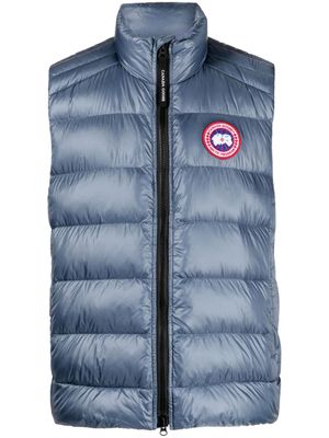Canada Goose gilet Crofton à logo appliqué - Bleu