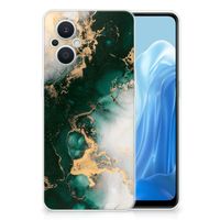 TPU Siliconen Hoesje voor OPPO Reno8 Lite Marmer Groen