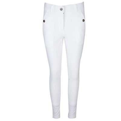 Mondoni Exclusive II kinder rijbroek wit maat:152