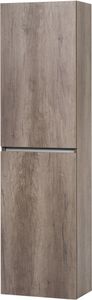 Ben Limara Hoge kast links 45x29x165 cm Nebraska Eiken/Aluminium
