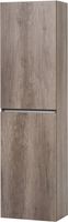Ben Limara Hoge kast links 45x29x165 cm Nebraska Eiken/Aluminium