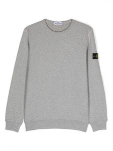 Stone Island Junior sweat en coton à motif Compass signature - Gris