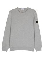 Stone Island Junior Compass-motif cotton sweatshirt - Gris