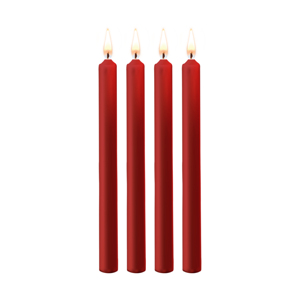 Ouch! by Shots Teasing Wax Candles - 4 Pieces - Large - Red