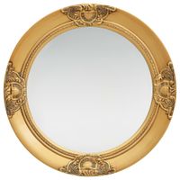 VidaXL Wandspiegel barok stijl 50 cm goudkleurig