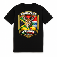 FC ELEVEN - Zuid Afrika Heavy T-Shirt - Zwart