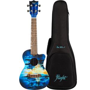 Flight Elise Ecklund City Signature concert ukelele met padded gigbag, boekje en stickers