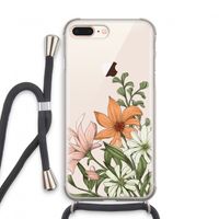 Floral bouquet: iPhone 8 Plus Transparant Hoesje met koord