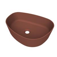 Arcqua Rocker Opbouw Waskom Organisch R 50x37 Mat Terracotta Arcqua