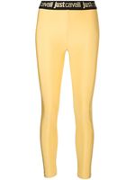 Just Cavalli legging taille haute à bande logo - Jaune