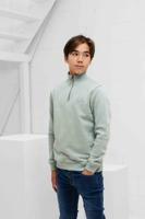 Malelions Turtle Half Zip Sweater Kids Lichtgroen - Maat 140 - Kleur: Lichtgroen | Soccerfanshop