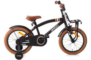 AMIGO 2Cool 16 Inch 26 cm Jongens Terugtraprem Zwart