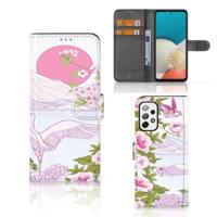 Samsung Galaxy A73 5G | Telefoonhoesje | Met pasjeshouder | Bird Standing Samsung Galaxy A73 5G | Telefoonhoesje | Met pasjeshouder | Bird Standing