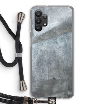 Grey Stone: Samsung Galaxy A32 5G Transparant Hoesje met koord