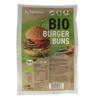 Hamburger broodjes glutenvrij bio 250 Gram