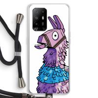 Lama: Oppo A95 5G Transparant Hoesje met koord