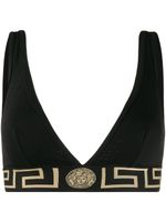 Versace soutien-gorge Greca Border à bonnets triangles - Noir