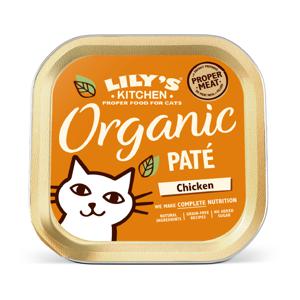 LILY'S KITCHEN CAT ORGANIC CHICKEN PATE 19X85 GR