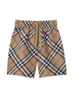 Burberry Kids short à carreaux - Marron - thumbnail