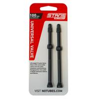 STANS Stan&apos;s valve stem aluminium (pair) - universal, presta - black - 100mm