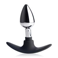 XR Brands Dark Invader - Metaal en Silicoon Anale Plug - Klein