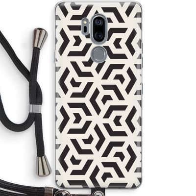 Crazy pattern: LG G7 Thinq Transparant Hoesje met koord
