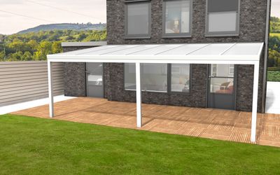 YARD Outdoor Velvetline Veranda 700x350 cm aluminium - Polycarbonaat dak- - Aluminium- YARD Outdoor