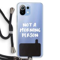 Morning person: Xiaomi Mi 11 Lite Transparant Hoesje met koord