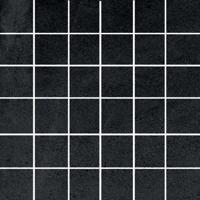 Advance Black mozaiek beton look 50x50 mm zwart mat