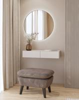 Home365 Wandkaptafel Jura - Taupe