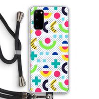 8-bit N°1: Samsung Galaxy S20 Transparant Hoesje met koord