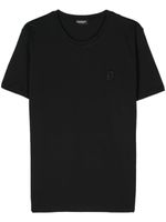 DONDUP T-shirt met geborduurd logo - Zwart - thumbnail