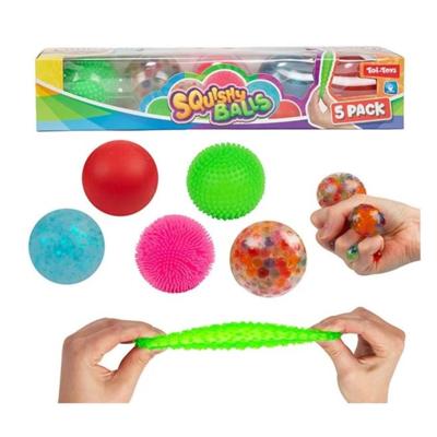 Toi-Toys Toi toys fun set a 5 squishy ballen ø7cm