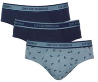 Armani Slips stretch cotton 3-pack blauw