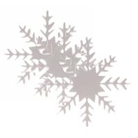 Piepschuim ijskristal vorm - 3x - wit - 30 x 5 cm - hobby/knutselmateriaal - DIY sneeuwvlok