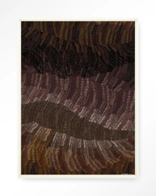 Urban Cotton Wandkleed 'Olanan' 110 x 145cm in Floating Frame - off white