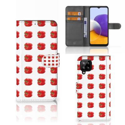 Samsung Galaxy A22 4G | M22 | Book Cover | Paprika Red
