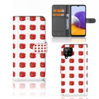Samsung Galaxy A22 4G | M22 | Book Cover | Paprika Red