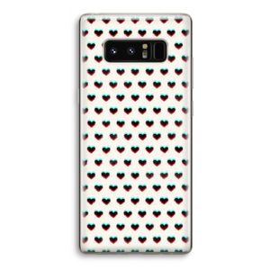 Hartjes: Samsung Galaxy Note 8 Transparant Hoesje
