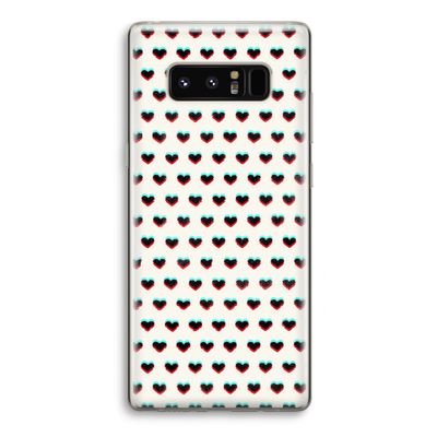Hartjes: Samsung Galaxy Note 8 Transparant Hoesje