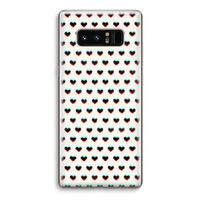 Hartjes: Samsung Galaxy Note 8 Transparant Hoesje