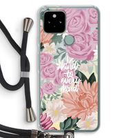 Kindness matters: Pixel 5 Transparant Hoesje met koord