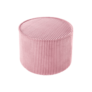 Wigiwama Poef Rond - Pink Mousse Rib