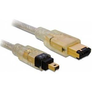 DeLOCK 82577 FireWire A/A, 2.0m 2m Grijs firewire-kabel