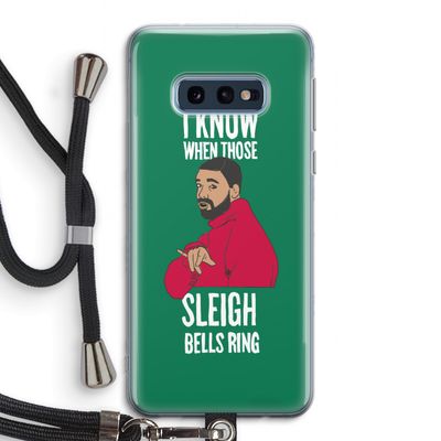 Sleigh Bells Ring: Samsung Galaxy S10e Transparant Hoesje met koord