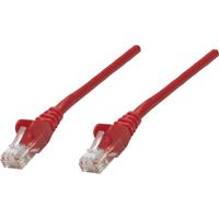 Intellinet 735728 RJ45 Netwerkkabel, patchkabel CAT 6 S/FTP 7.50 m Rood Vergulde steekcontacten 1 stuk(s) - thumbnail