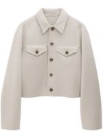 Filippa K veste crop à boutonnière - Tons neutres