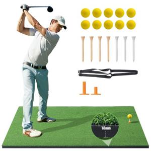 VEVOR Golfslagmat Oefenmat 152x122cm Trainingshulpmiddel Draagbaar Opvouwbaar