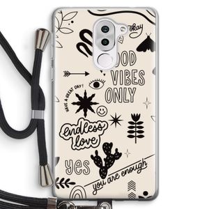 Good vibes: Honor 6X Transparant Hoesje met koord